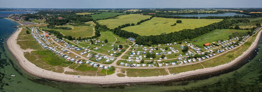 Luftbildaufnahme vom Ostsee Campingplatz Hemmelmark